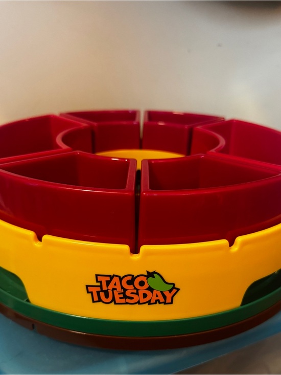 Other - Taco Serving Lazy Susan Tray w/Removable Inserts